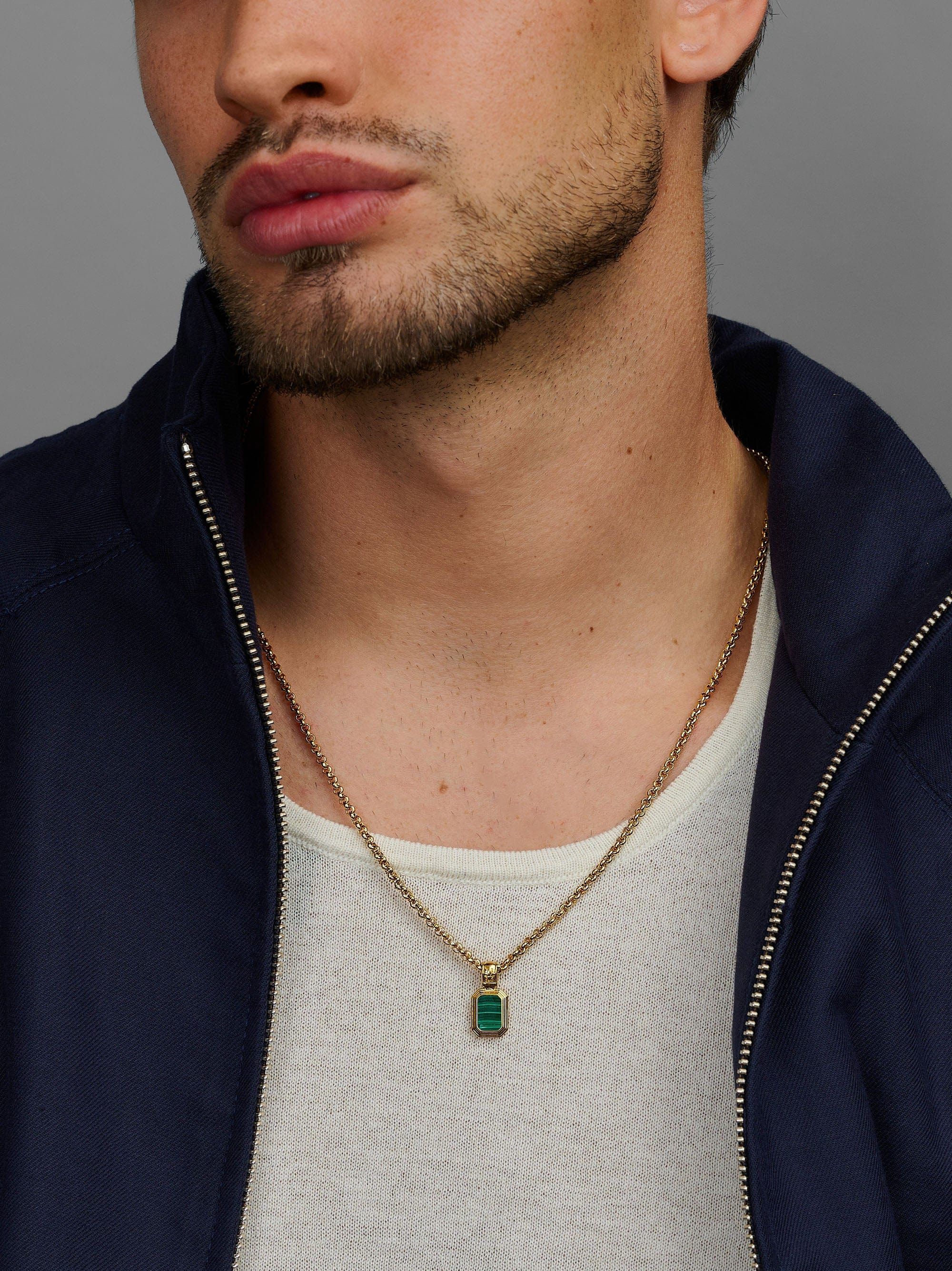 Sterling Silver Two-in-One Pendant Necklace with 18K Gold Pl