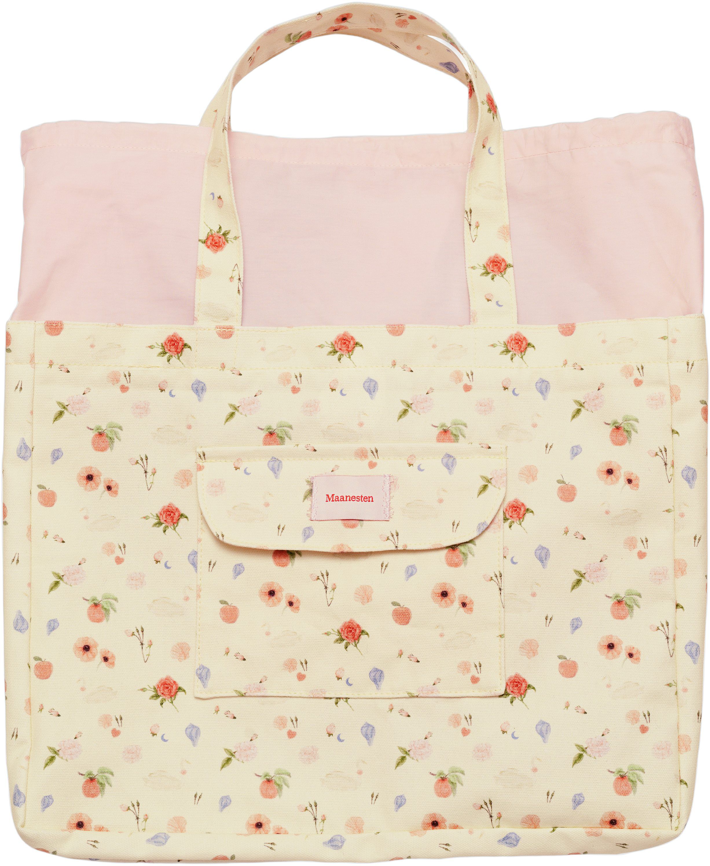 Big Canvas Totebag Roses and Shells