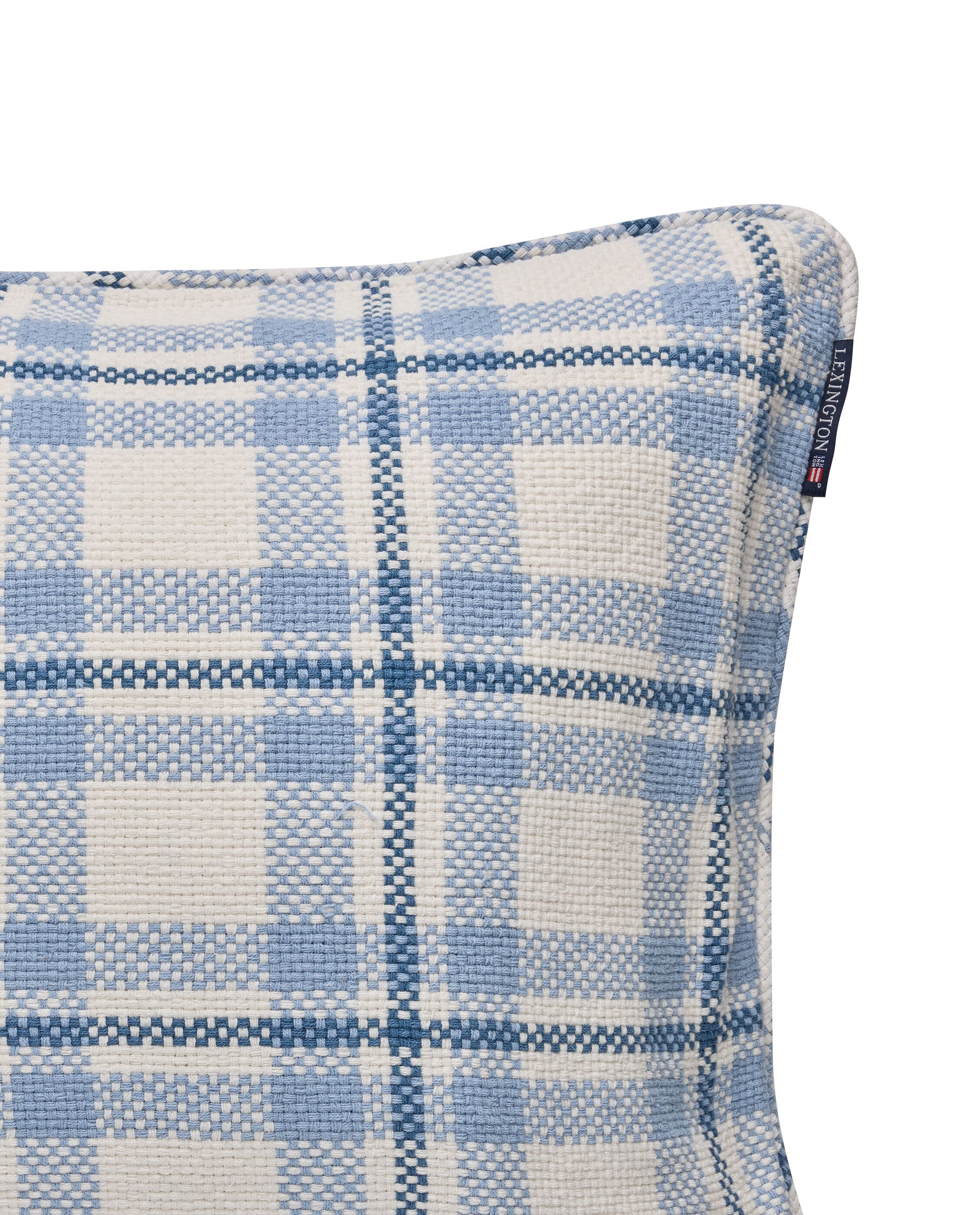 Checked Organic Heavy Cotton Pillow Cover