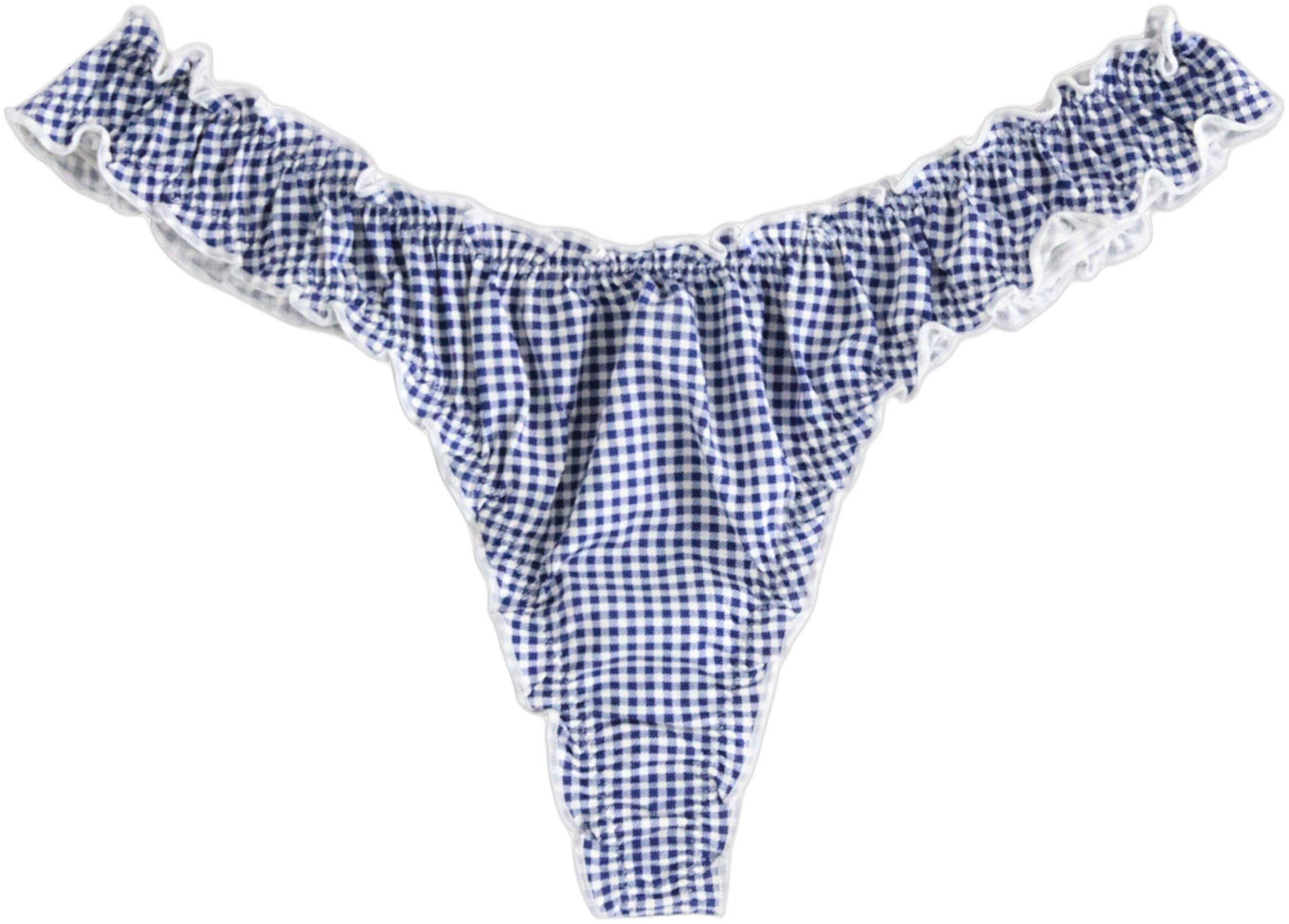 G-streng med lav talje og b&oslash;lgede,