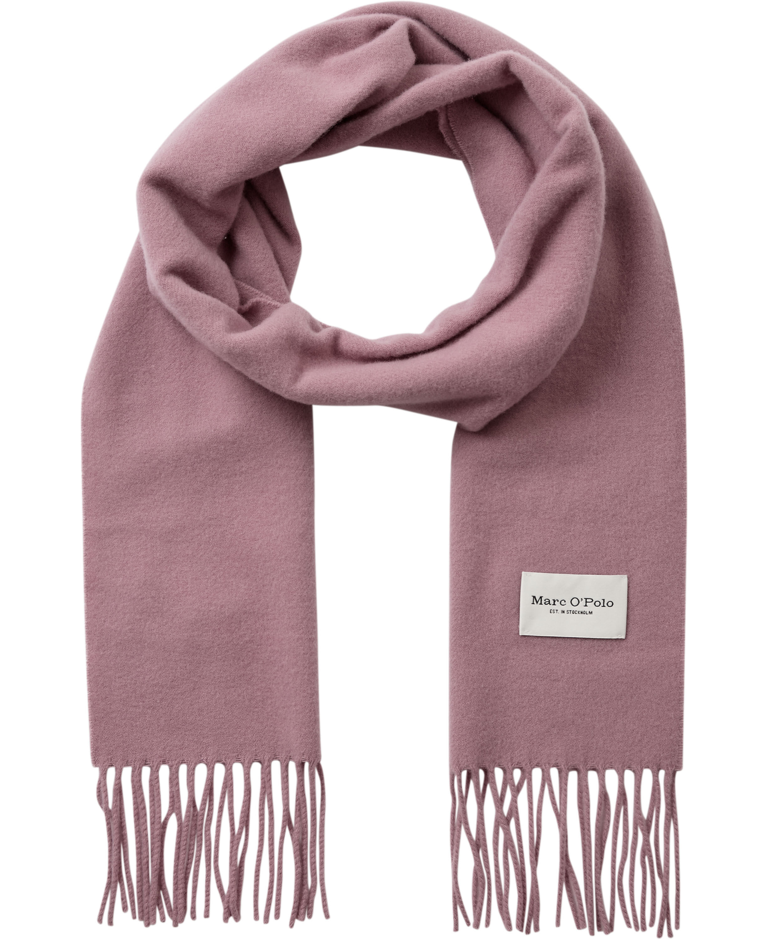 Scarf, woven wool, long fringes, so