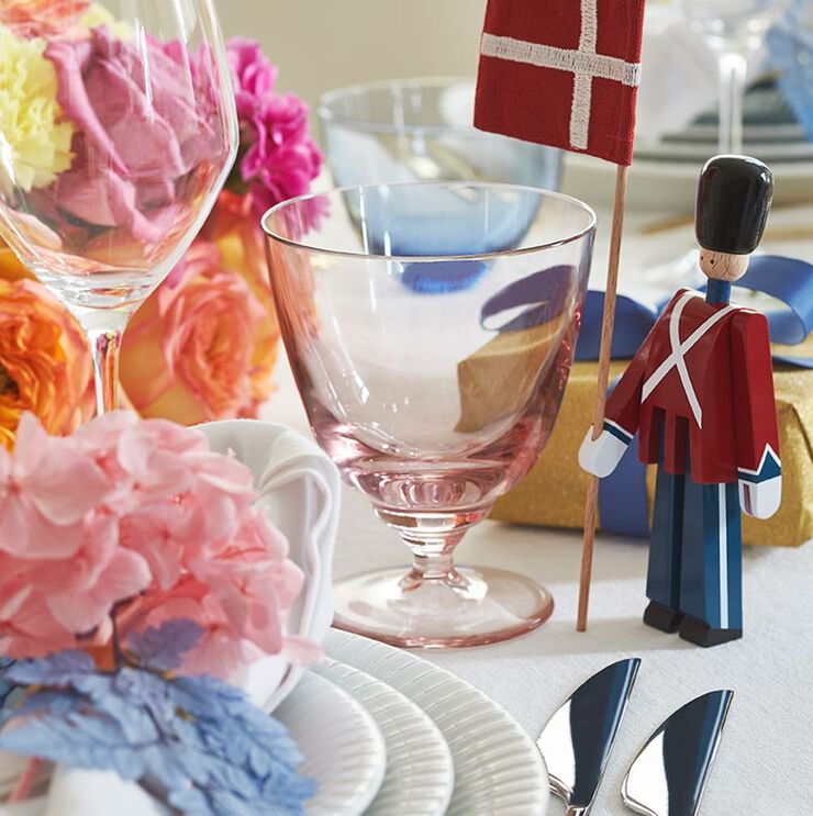 Fanebærer mini rød/blå/hvid