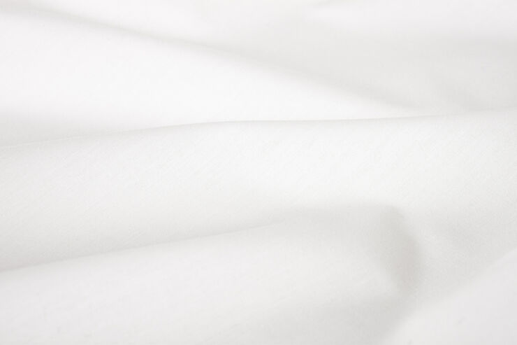 Økologisk U-split lagen, percale - GOTS, hvid