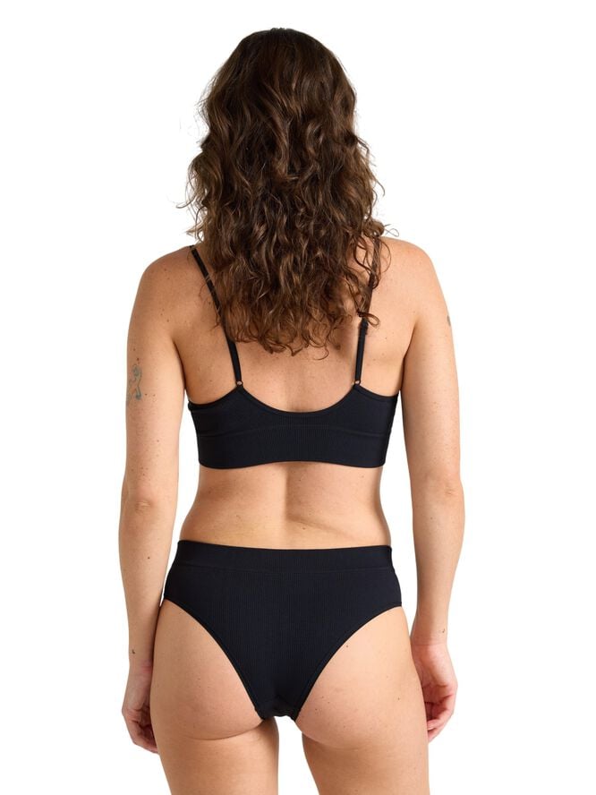 Ribbade trosor utan sömmar med hög midja