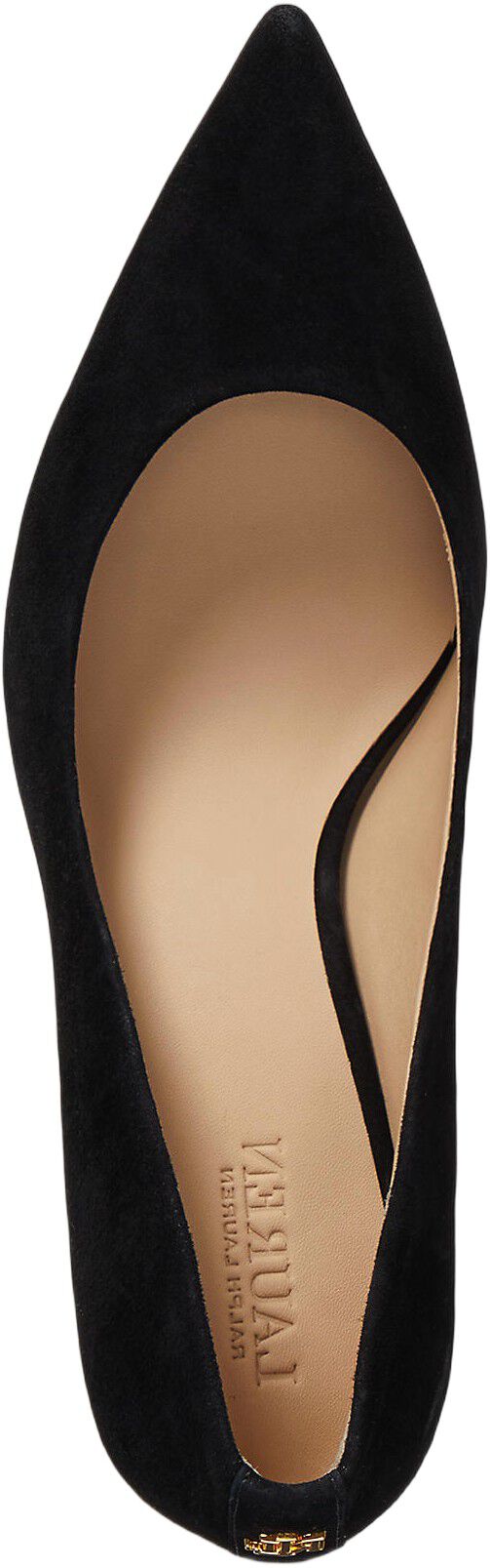 Lanette Suede Block-Heel Pump