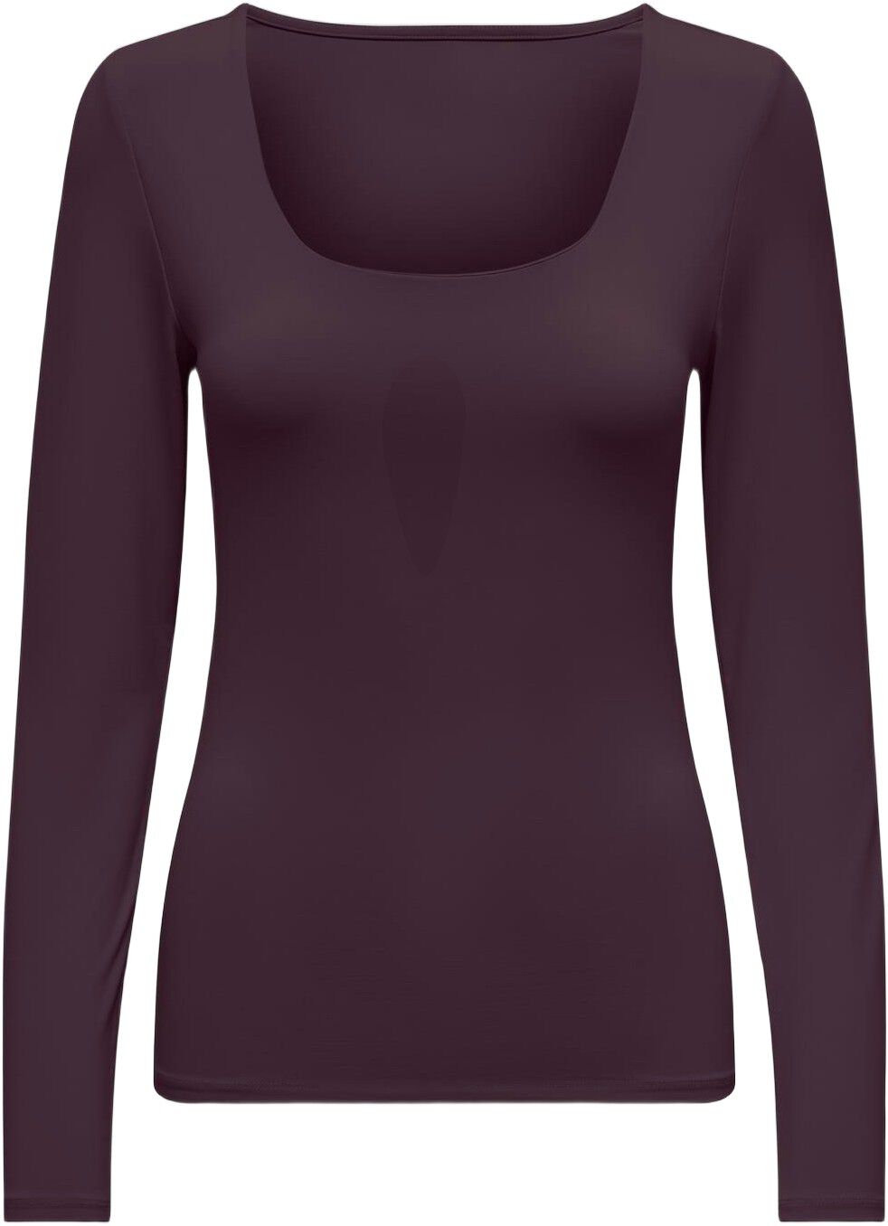 ONLEA L/S 2-WAY DEEP NECK TOP JRS N