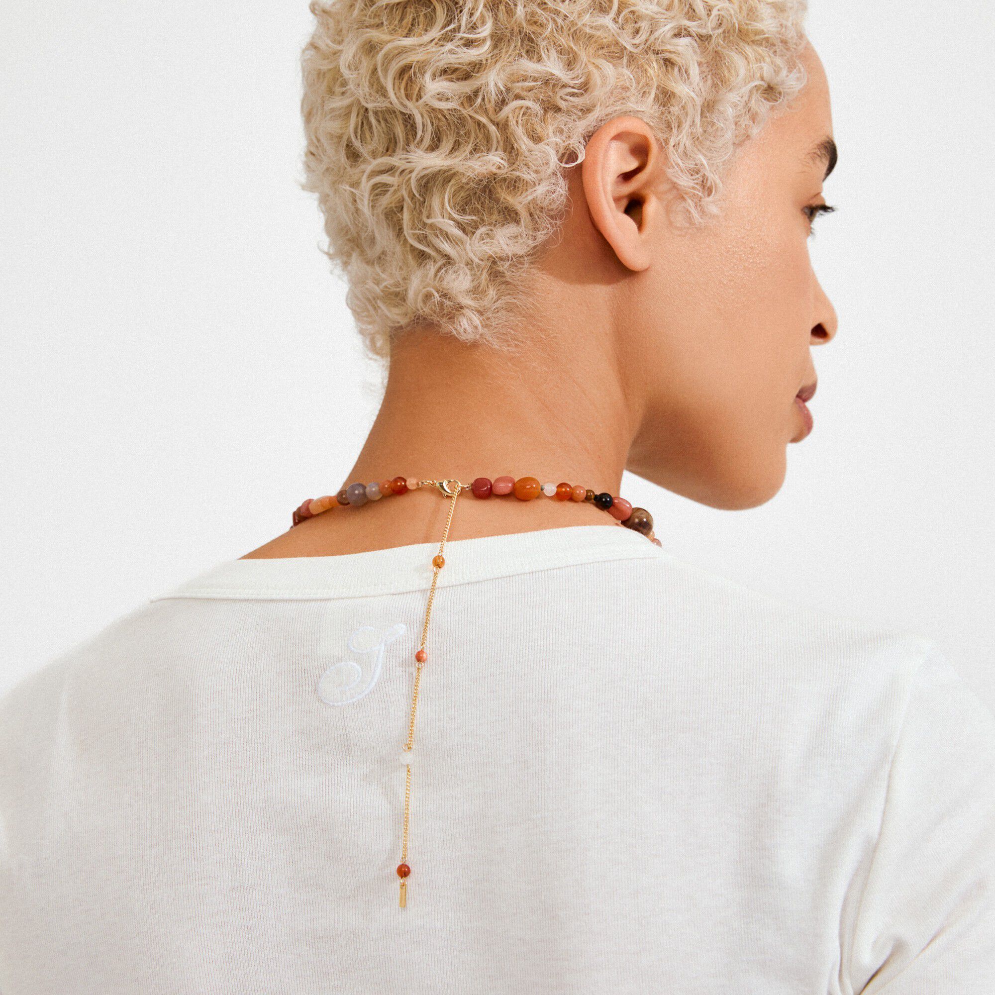 IRIS halsk&aelig;de guldbelagt/multi