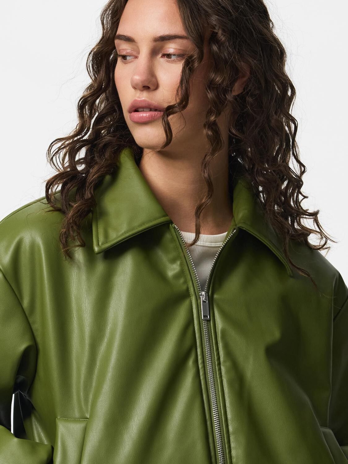 Pclara Padded Coated Bomber Jacket Wb Bc