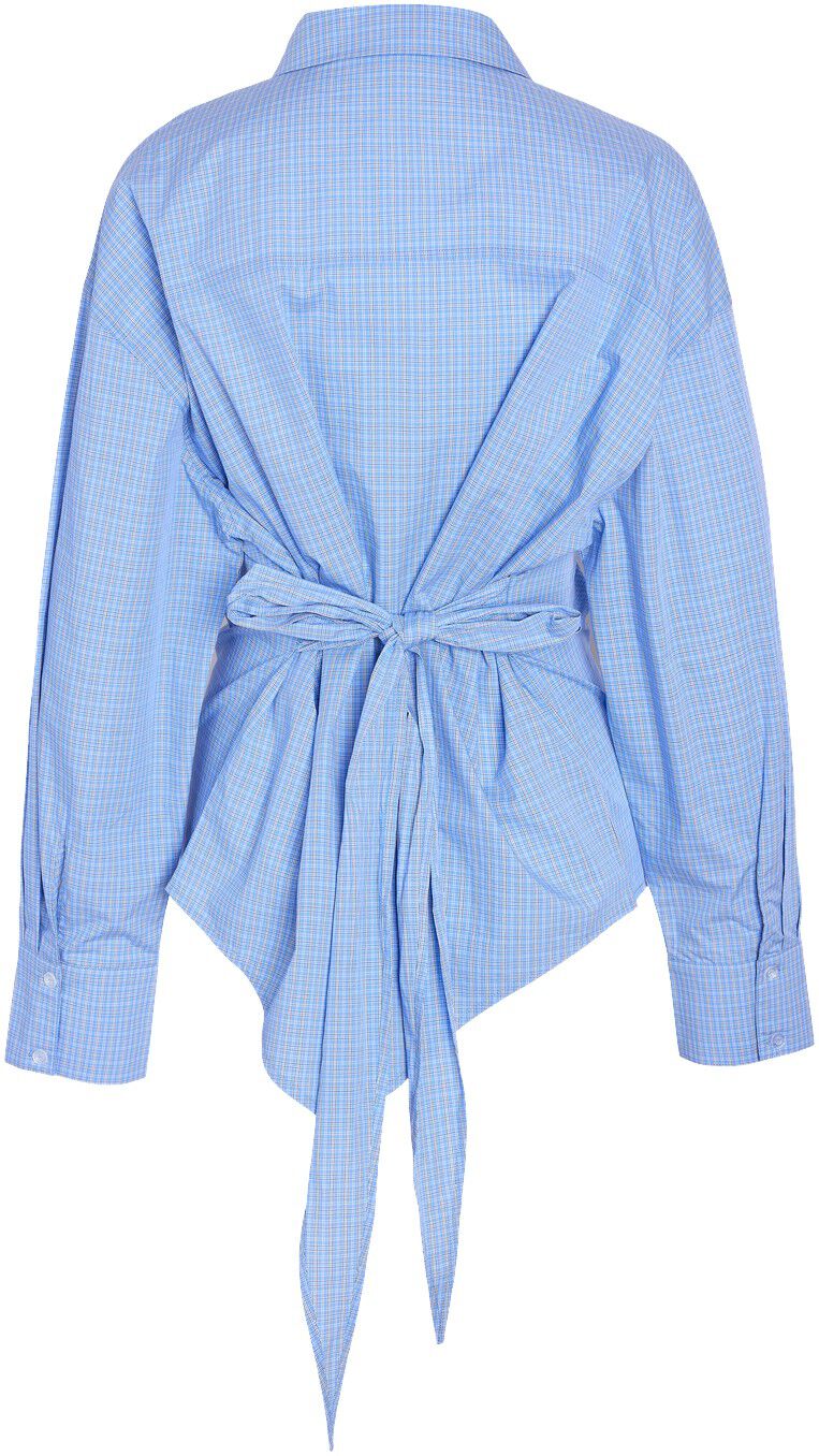 Nmfrida L/S Button Tie Back Shirt Tnt/17