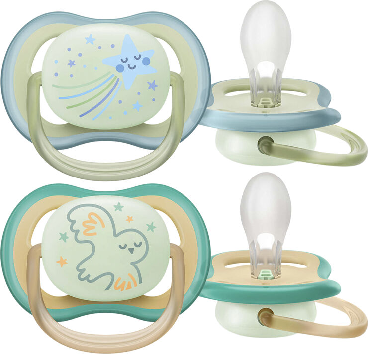 Philips Avent Ultra air sut - Pakke med2 - 0-6m night