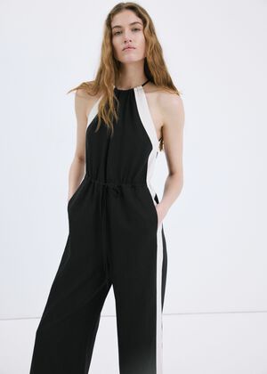 Linen halter jumpsuit