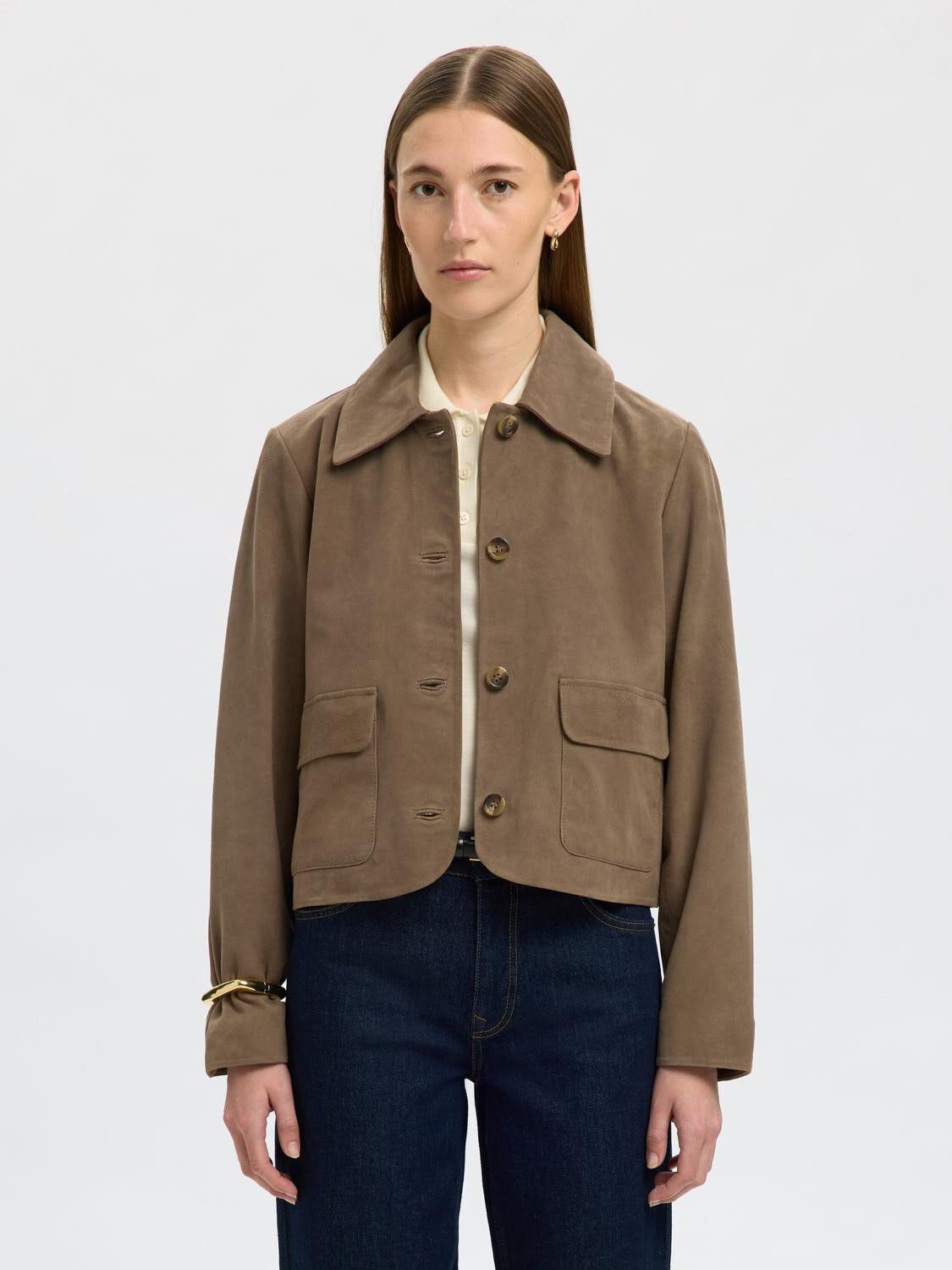 SLFKAYA SUEDE JACKET NOOS