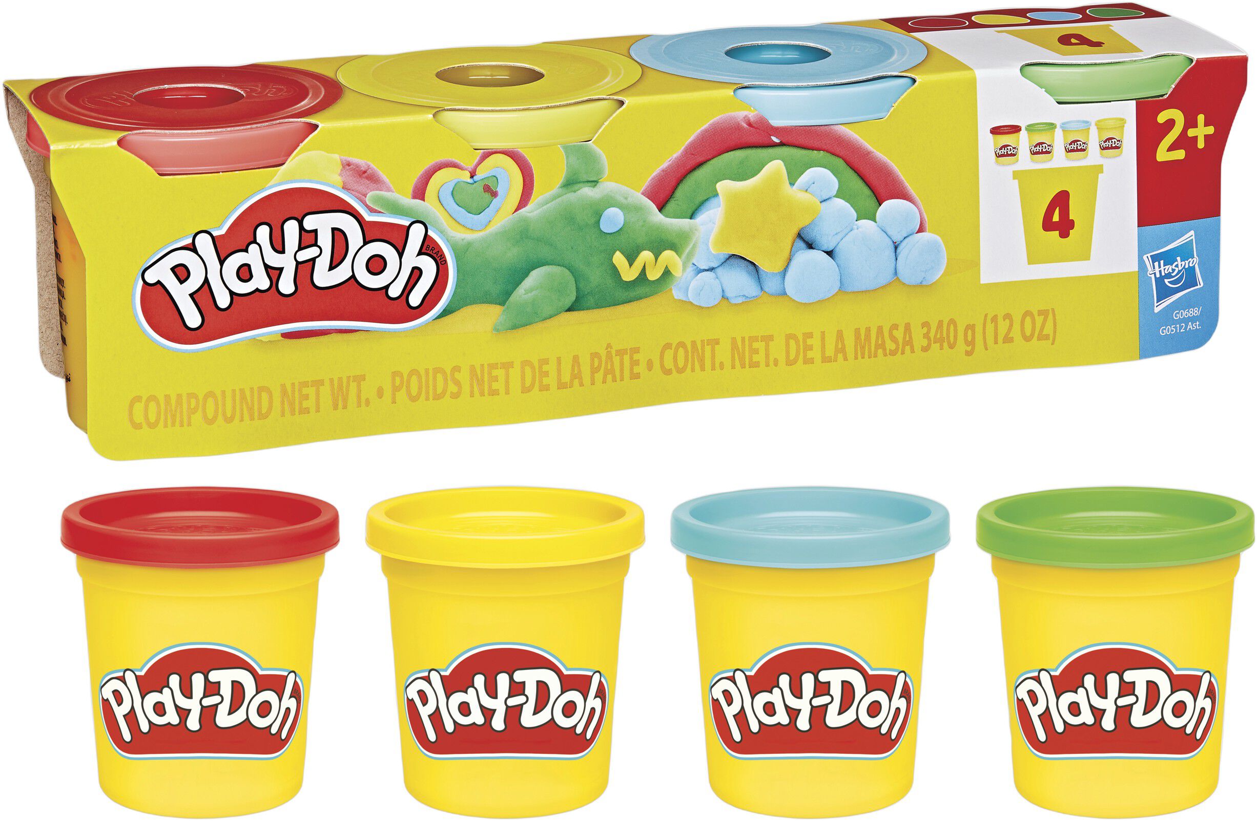 PlayDoh 4 Pack 340 g - Cl