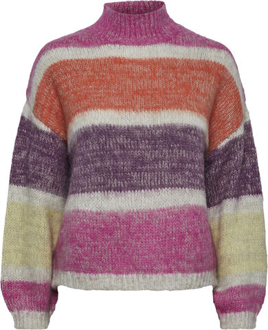 PCEMILYN LS HIGH NECK WOOL KNIT BC