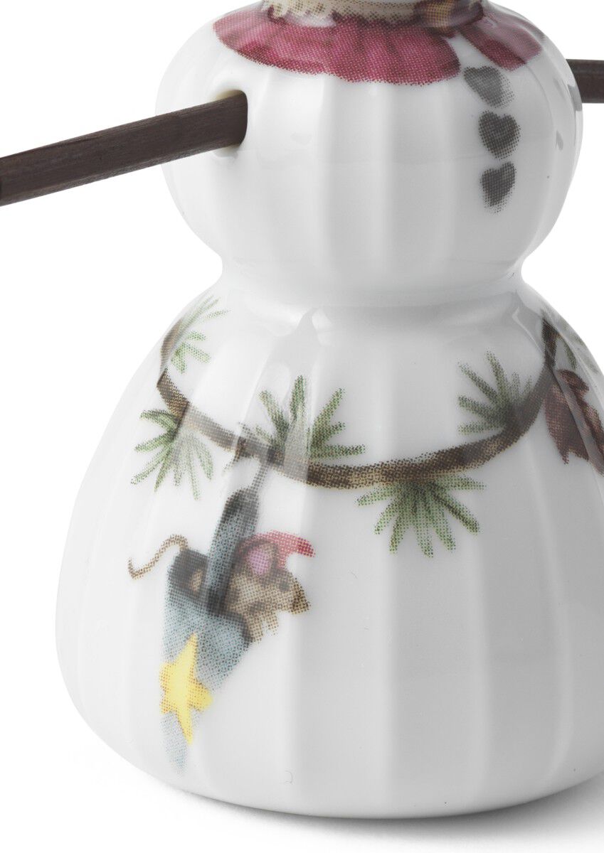 Hammersh&oslash;i Christmas Sn&ouml;flicka H8 vit m. deko