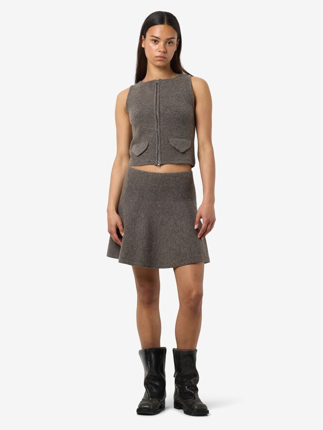 Nmsloan Nw Short Knit Skirt Fwd