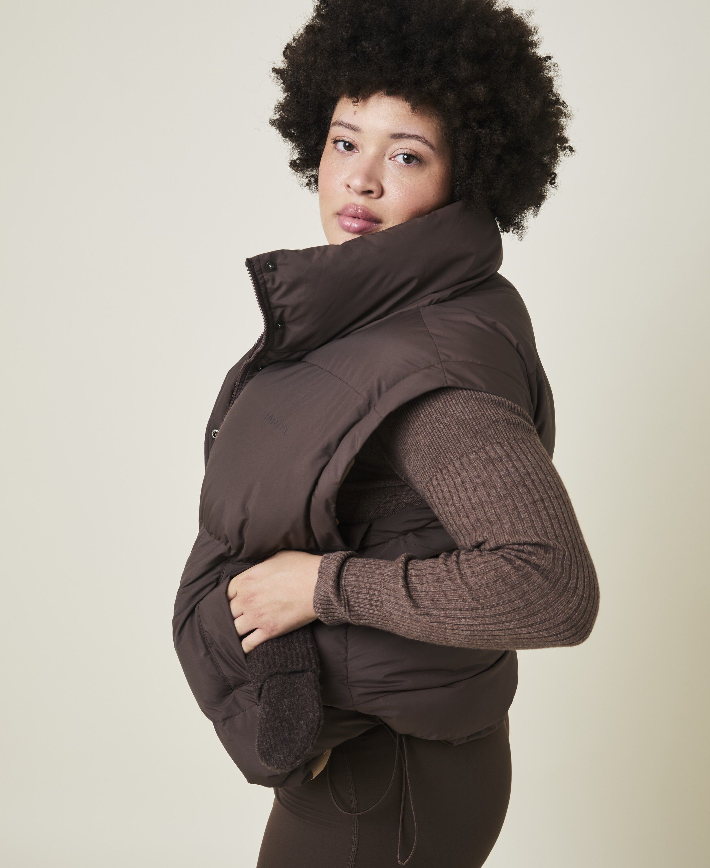 Alpine 2-i-1 Pufferjakke og Vest - Arabica
