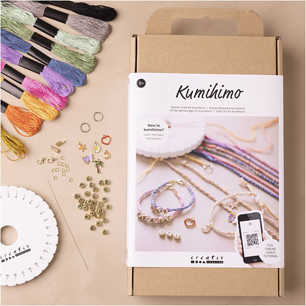 Start DIY Kit Kumihimo, Venskabsarmb&aring;nd