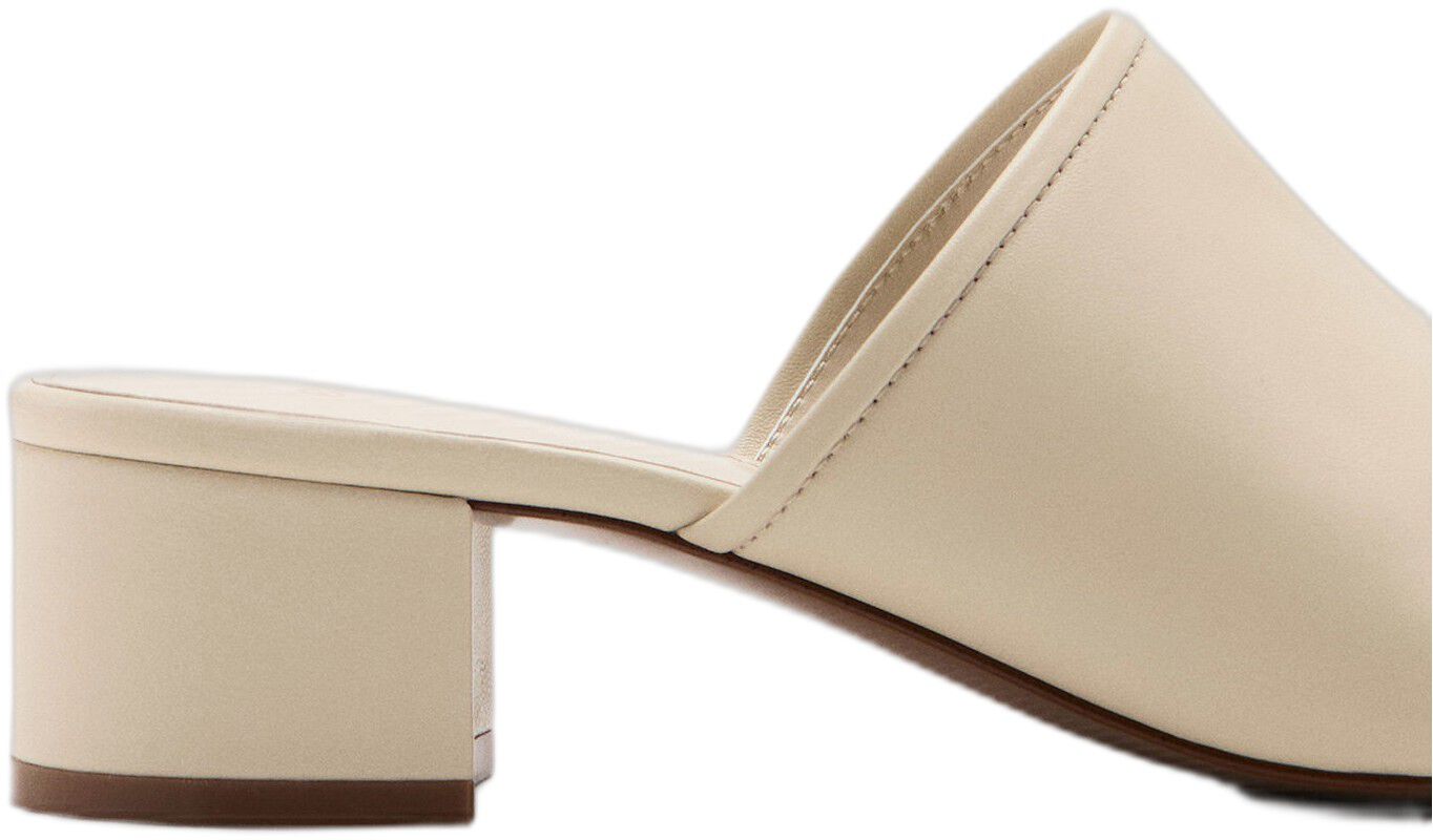 Leather block-heel sandals