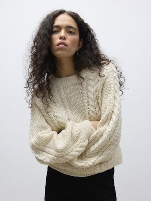 AWTOA LS O-NECK KNIT PULLOVER NOOS