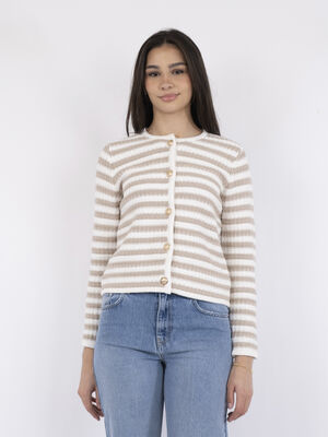Limone Stripe Knit Jacket