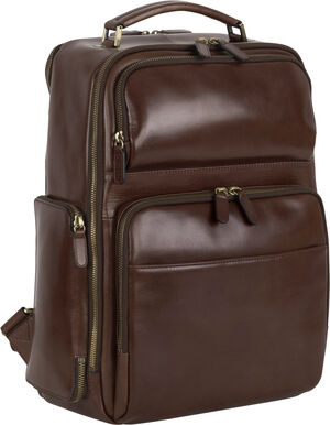 L. HEYDEN CAMBRIDGE BUSINESS-RUCKSACK ROTBRAUN