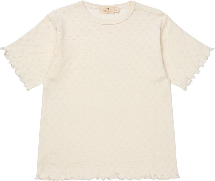 POINTELLE HEART T-SHIRT
