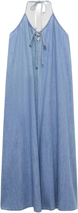 Strappy denim dress