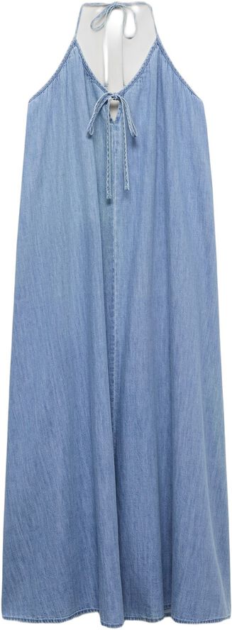 Strappy denim dress