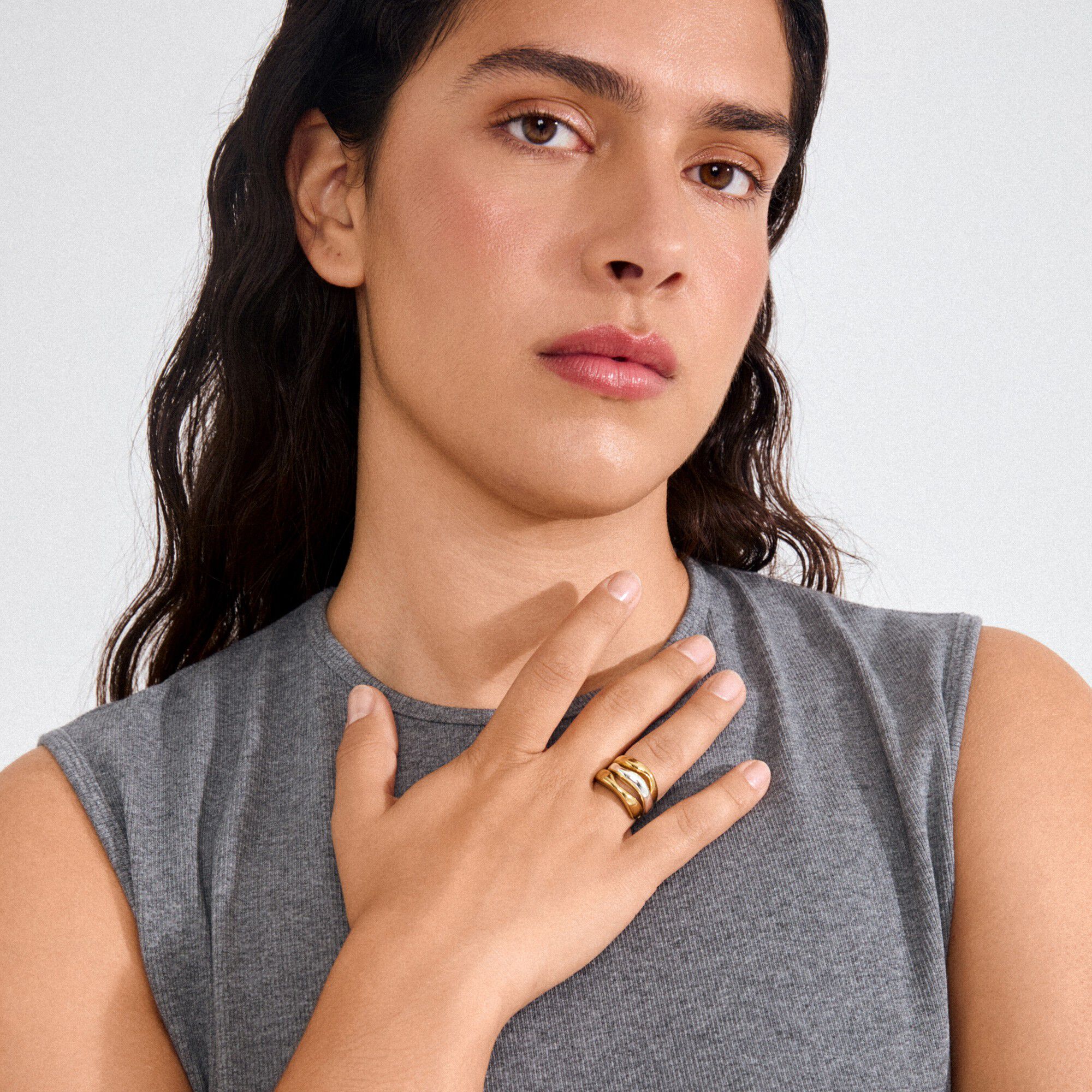 NOVA rings 3-in-1 set, gold-plated