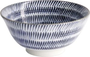Mino Blue Mixed Bowls Tayo Bowl 15x7cm Kanna 21648 6/48