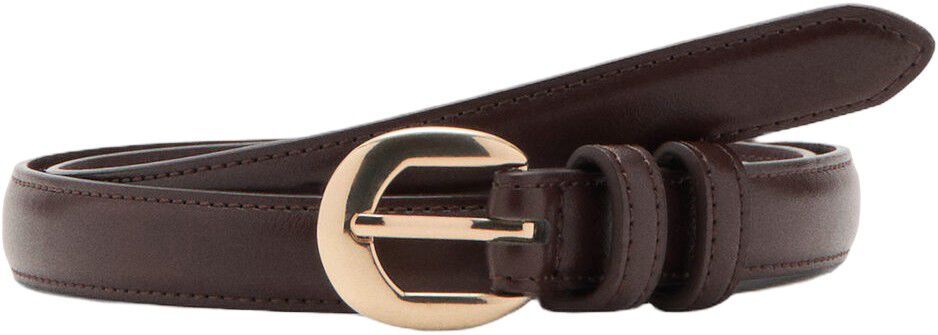 Buckle skinny belt