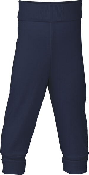 Baby-pants, long, with waistband, GOTS - navy-blue - 62/68