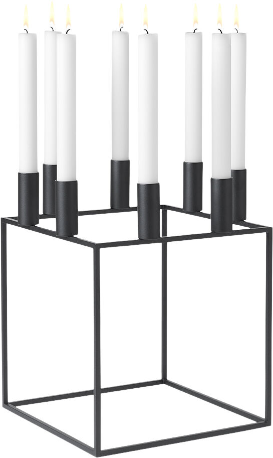 Kubus 8, Candle Holder, Black