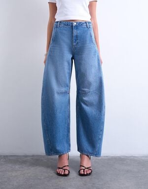 TSNANNA OVERSIZED BARREL DNM JEANS
