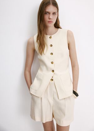 Waistcoat with buttons and pockets
