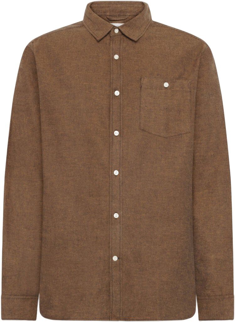 Organic Cotton Fishbone Flannel Shirt GOTS