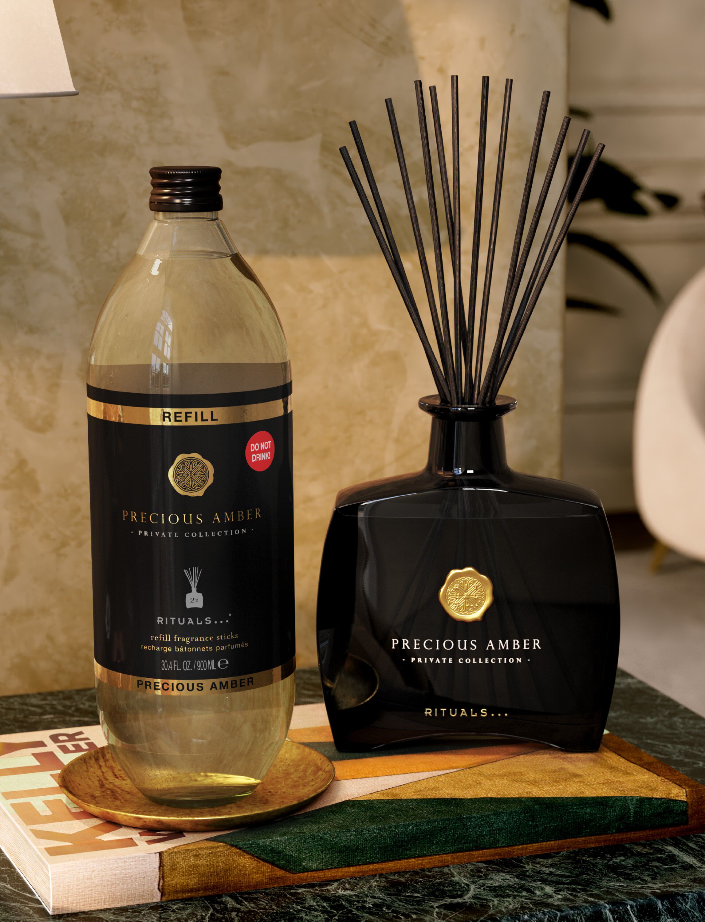 Precious Amber Fragrance Sticks Refill 900ml