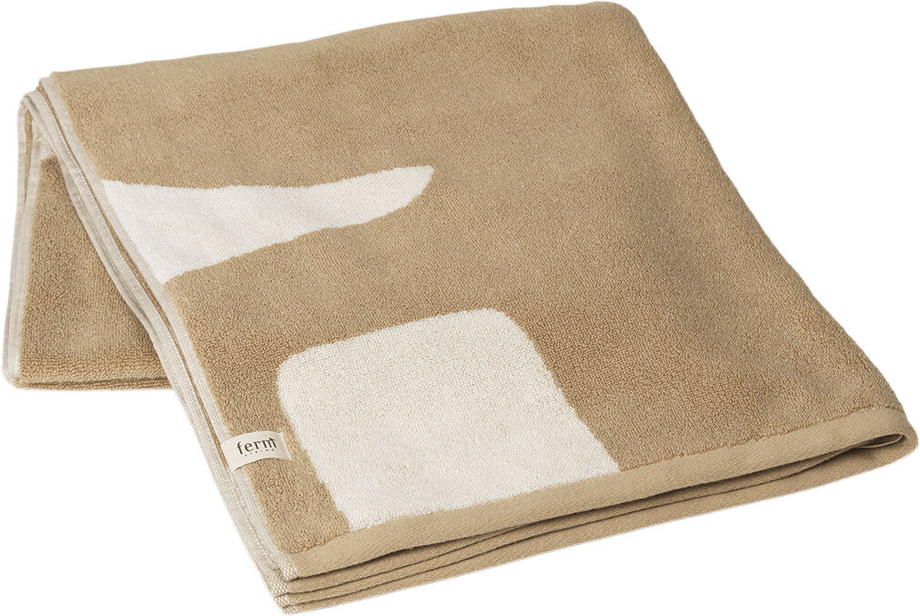 Ebb Bath Towel - Sand/Off-white
