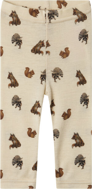 NBNNIMO SLIM WOOL LEGGINGS AOP LIL