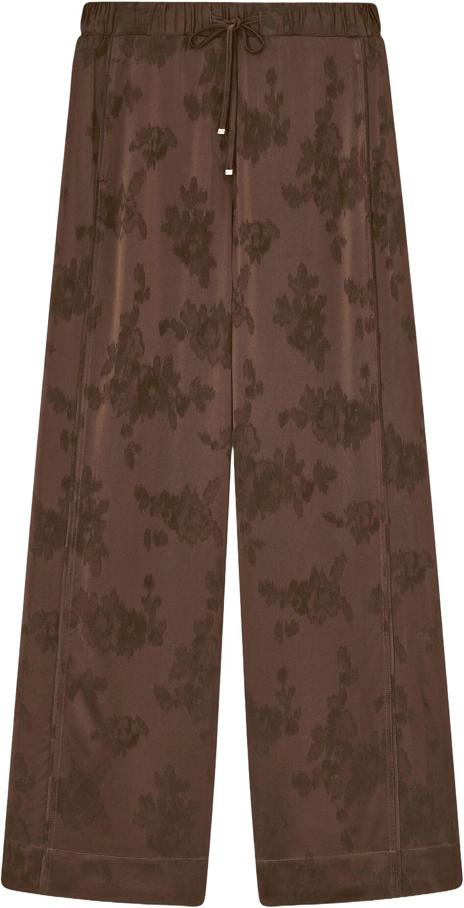 Fluid Satin Jacquard Elasticated Pa