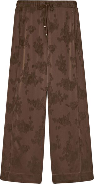 Fluid Satin Jacquard Elasticated Pa