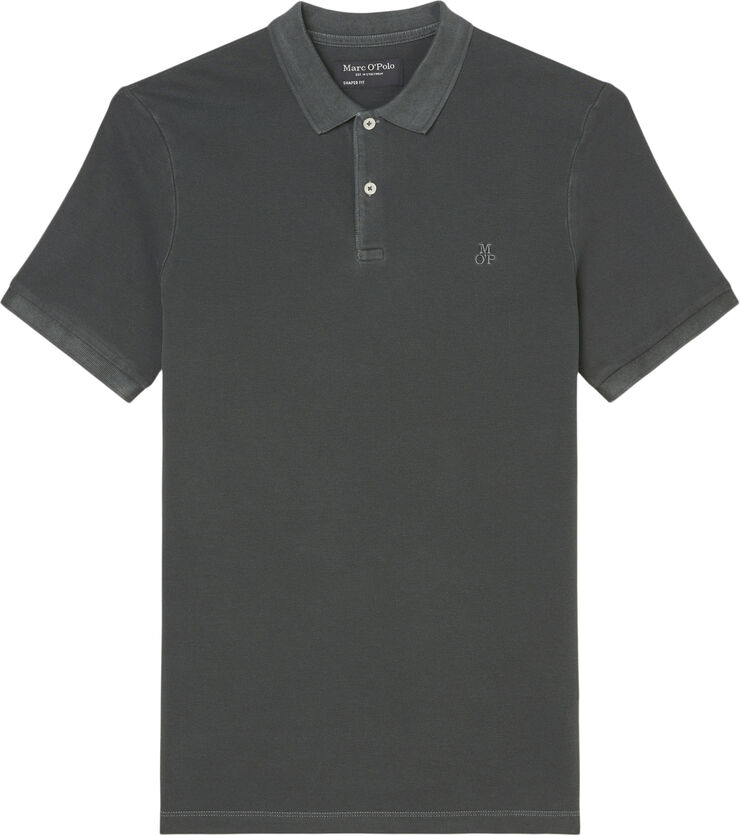 Polo, short sleeve, button placket,