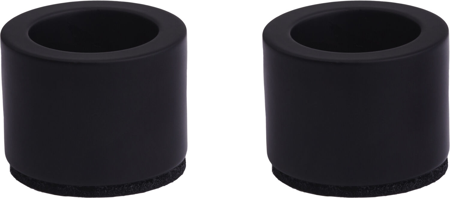 Light Candle holder taper, Matte black, 2-pack, 3,25x2,32 cm