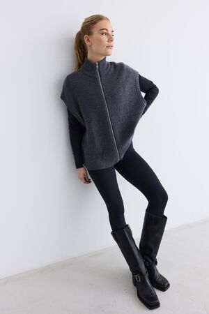 Wool Zip Vest Oslo