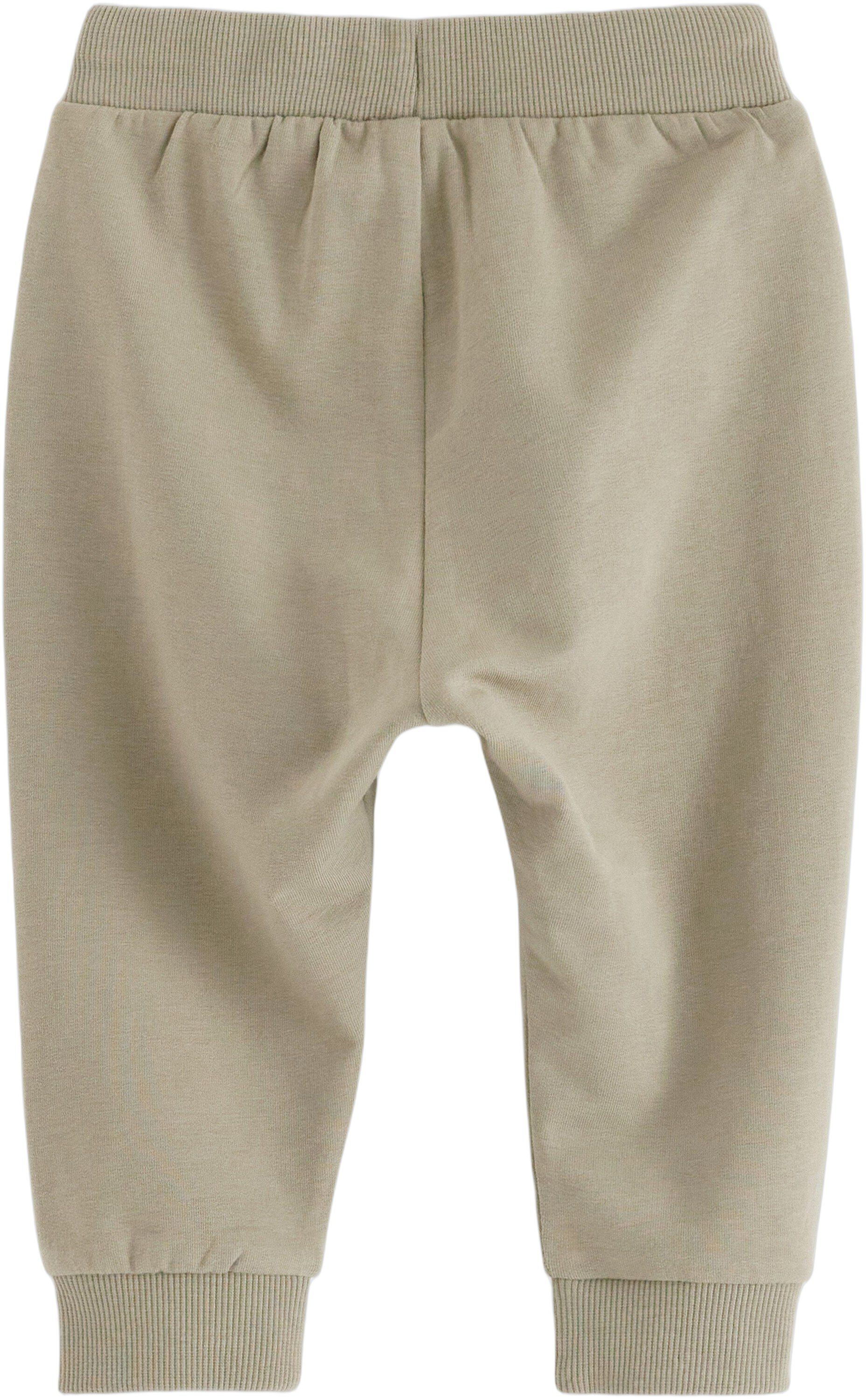 Joggers in cotton with soft, brushe