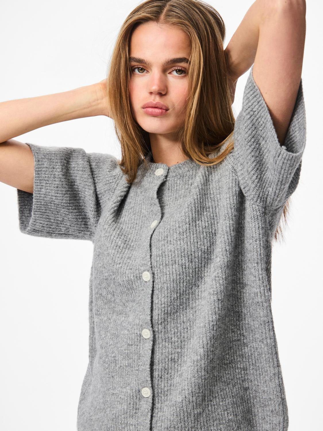 Pcsilly Ss O-Neck Knit Cardigan Noos Bc