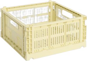 HAY Colour Crate-Medium Square-Light yellow