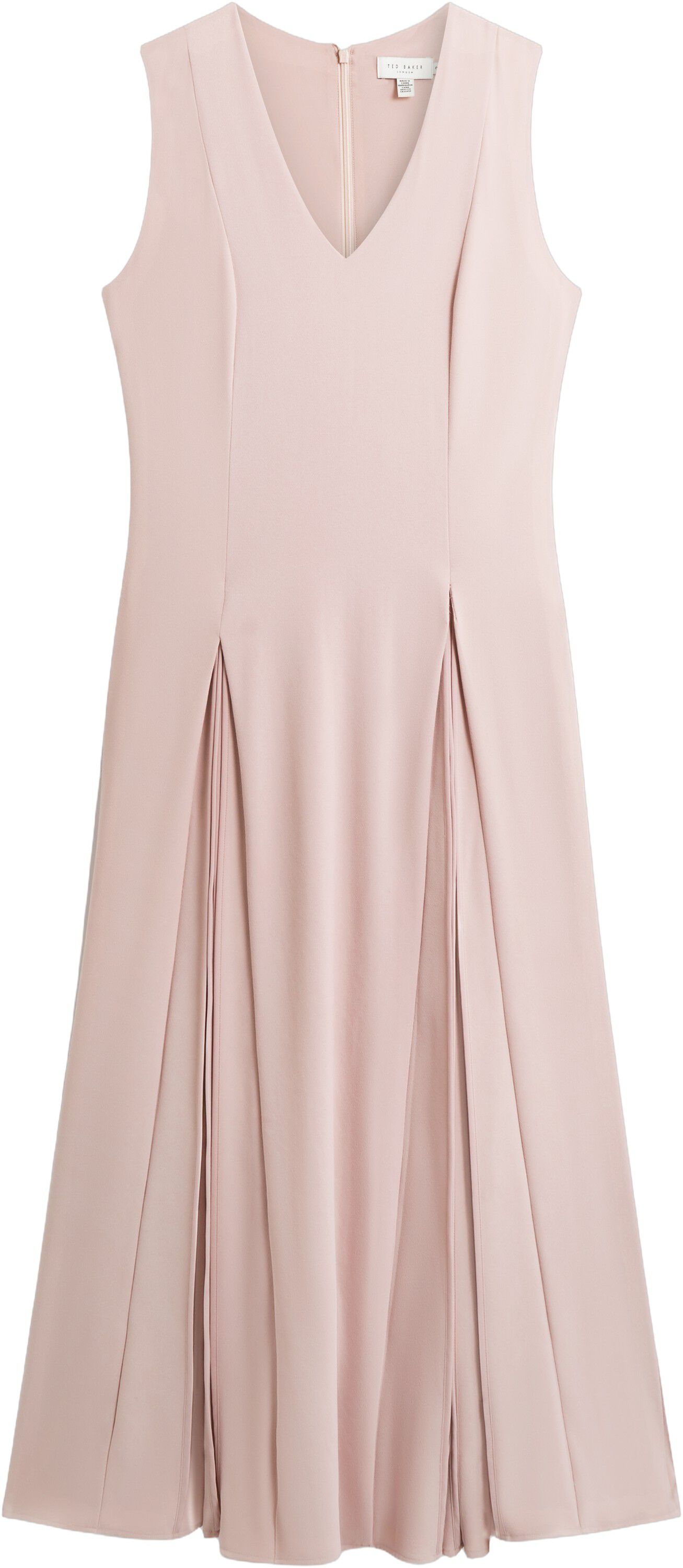 CARNELI Midi Dress With Pleat Detai