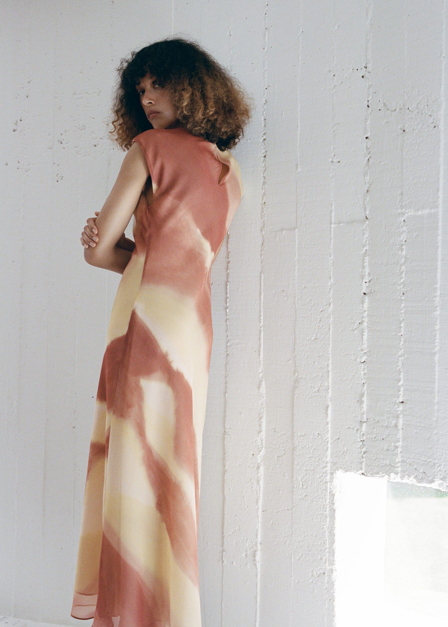 A-line printed dress